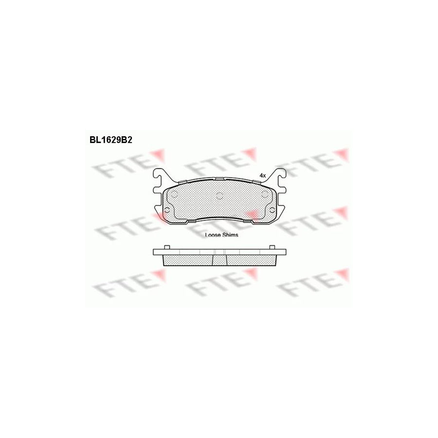 Fte BL1629B2 Brake Pad Set | ML Performance UK Car Parts