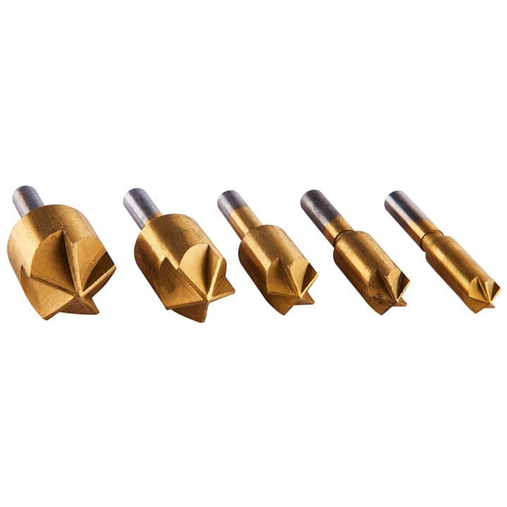 Amtech 5pcs. Titanium Coated Countersink Bit Set | ML Performance DIY & Power Tools