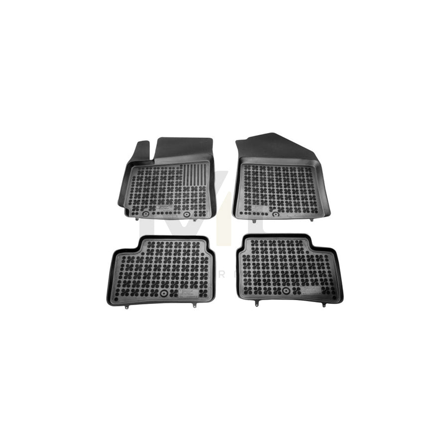 REZAW PLAST 201615 Floor mat set for HYUNDAI i10 II Hatchback (IA, BA) Elastomer, Front and Rear, Black | ML Performance Car Parts