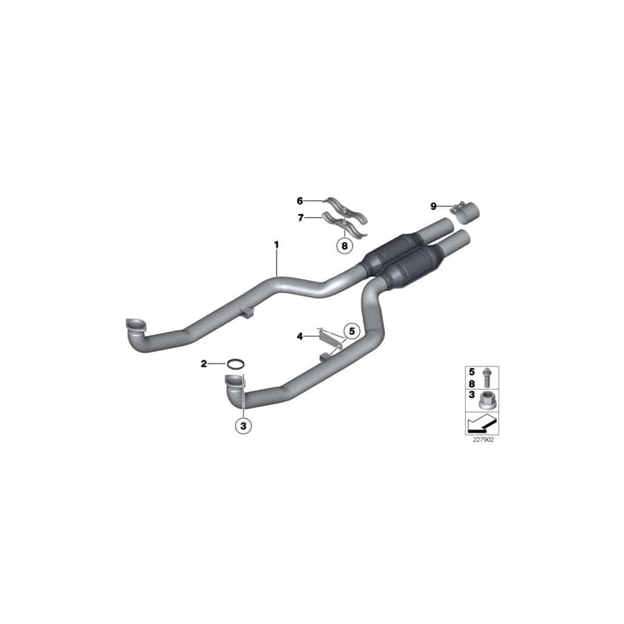 Genuine BMW 18307607871 F04 Clamp Lower (Inc. Hybrid 7 & Hybrid 7L) | ML Performance UK Car Parts