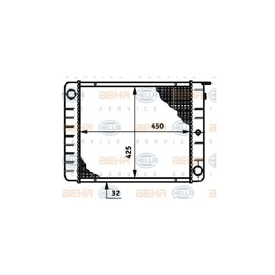 Hella 8MK 376 720-681 Engine Radiator