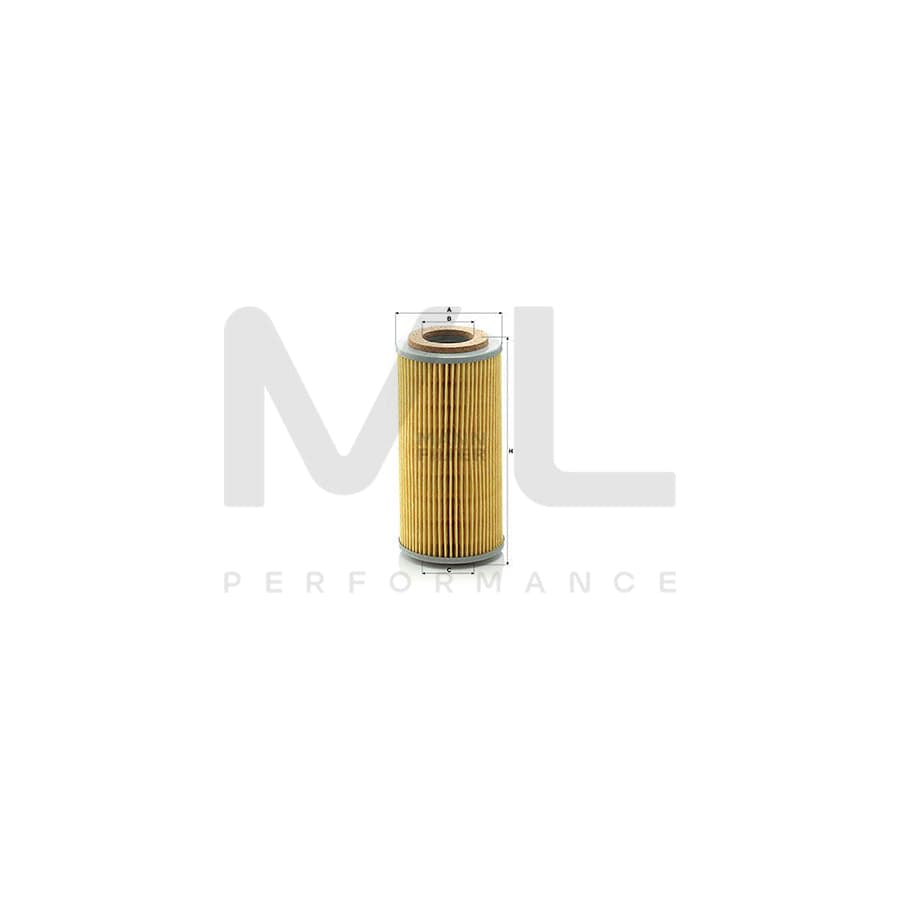 MANN-FILTER H 804 t Oil Filter with seal, Filter Insert | ML Performance Car Parts