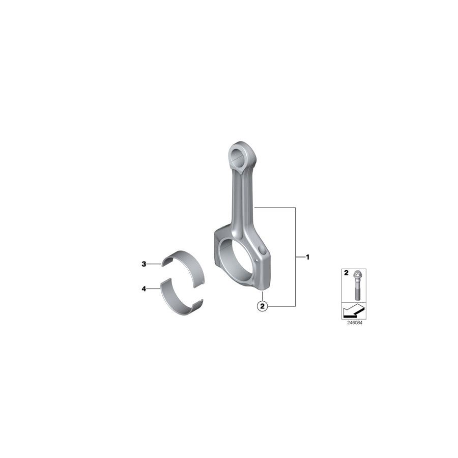 Genuine BMW 11248610991 E84 F25 Set Connecting Rod (Inc. X1 16i & X3 18i) | ML Performance UK Car Parts