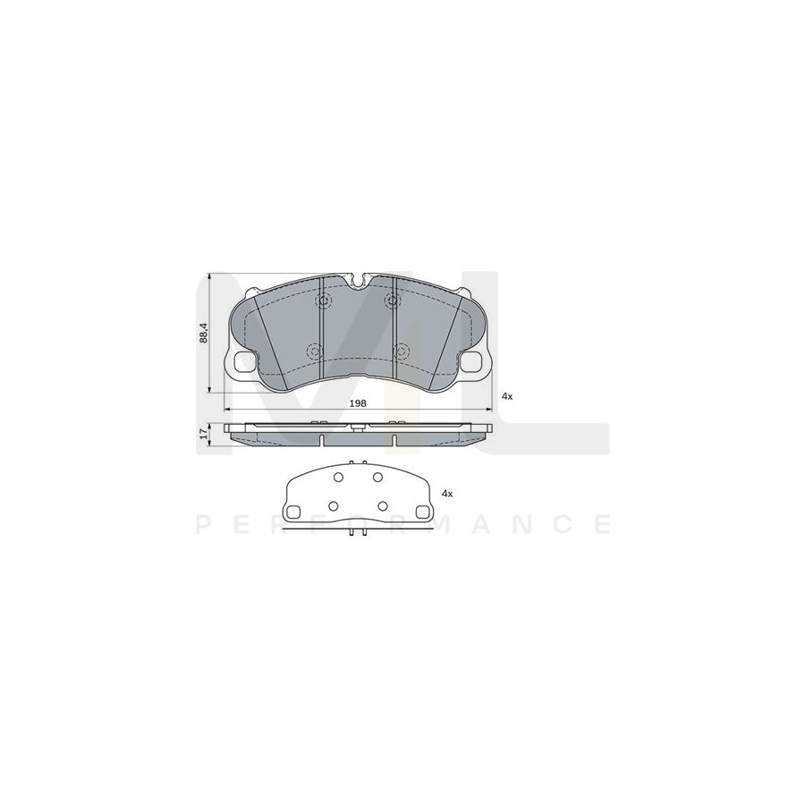 Bosch 0986424406 Brake Pad Set BP2337 | ML Performance Car Parts