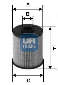 UFI 26.H2O.04 Fuel Filter