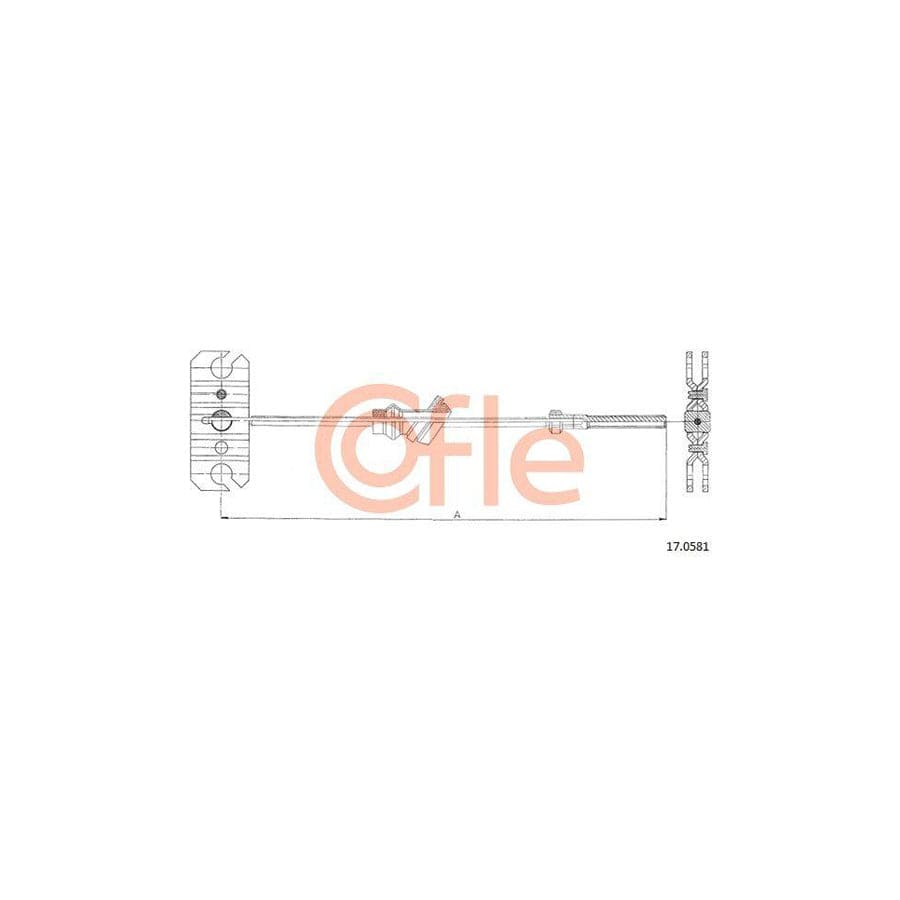 Cofle 92.17.0581 Hand Brake Cable