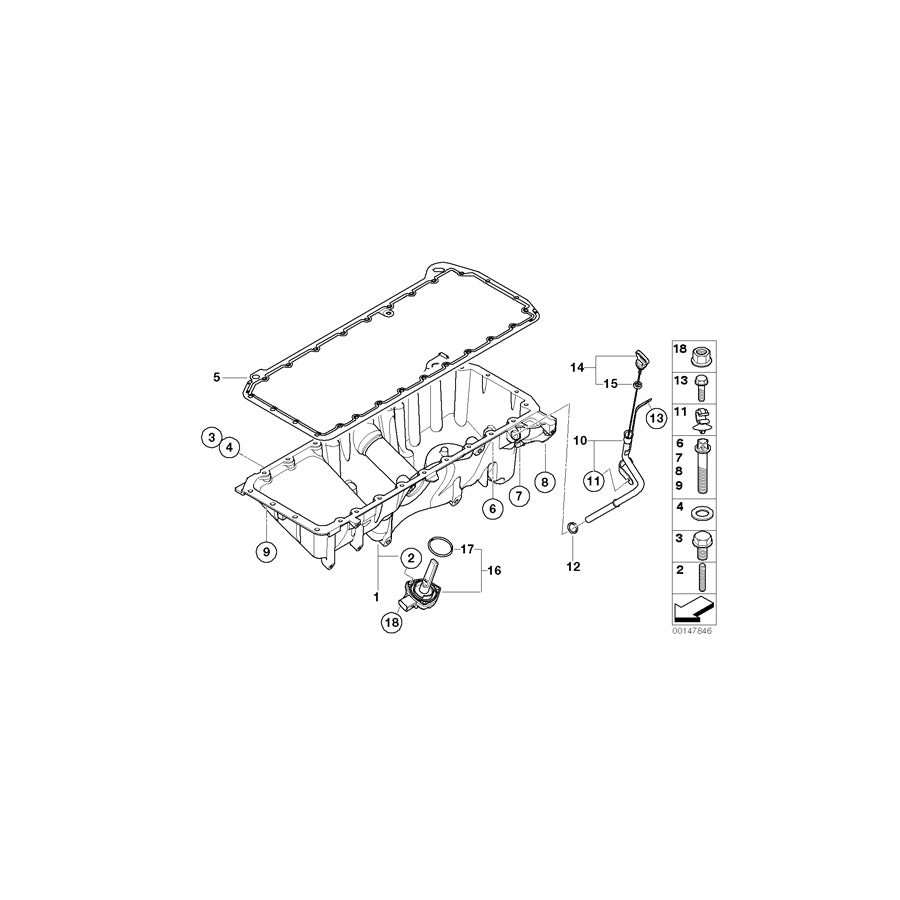 Genuine BMW 11437793022 E61 E60 Guide Tube (Inc. 530xd & 525xd) | ML Performance UK Car Parts