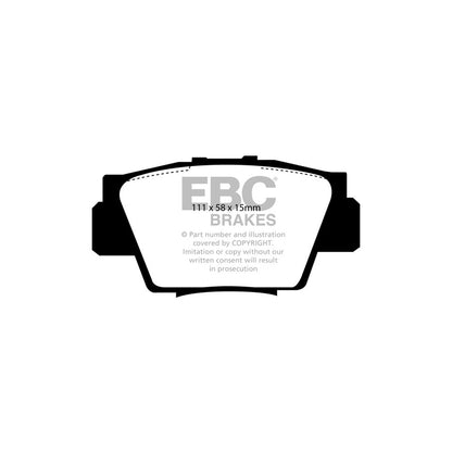 EBC PLK1522 Honda NSX Yellowstuff Pads and Brake Line Performance Pack - Akebono Caliper 3 | ML Performance UK Car Parts