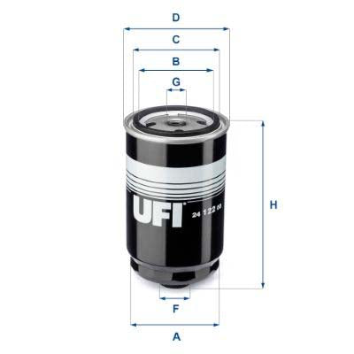 UFI 24.122.00 Fuel Filter