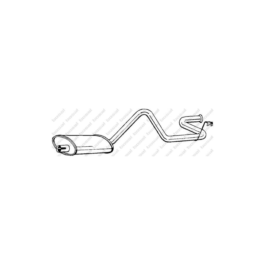 Bosal 284-169 Rear Silencer For Ford Transit