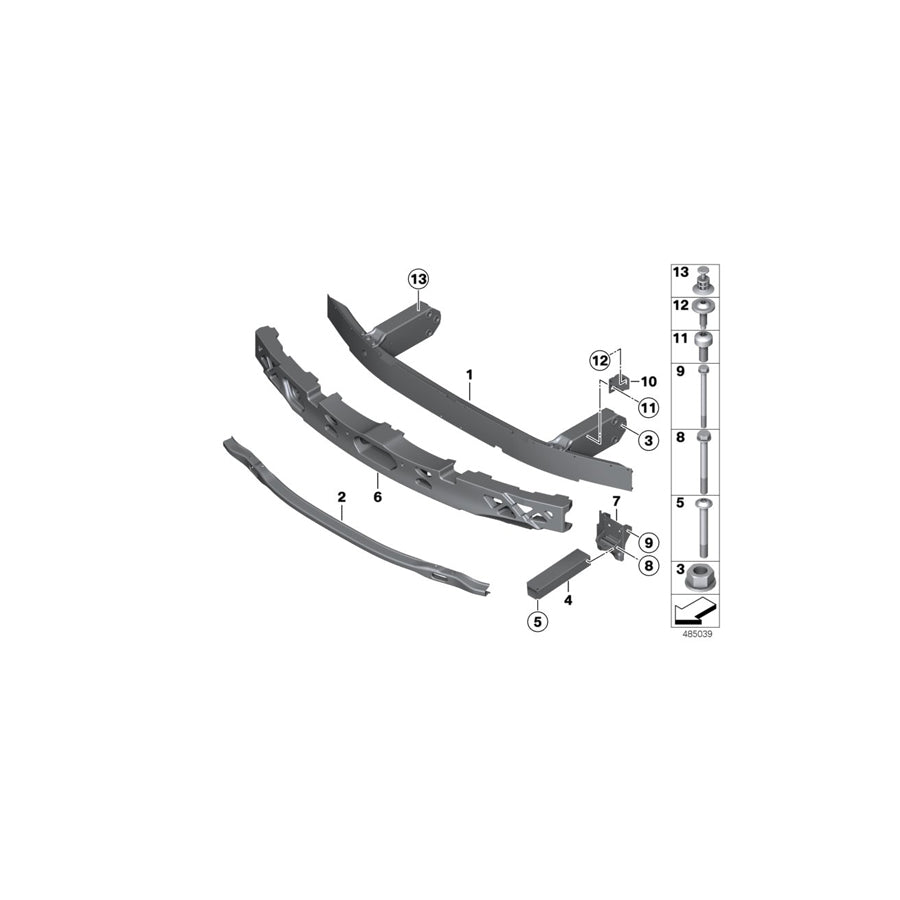 Genuine BMW 51118049293 Impact Absorber, Top M (Inc. 535d, 550iX 4.4 & 530dX) | ML Performance UK