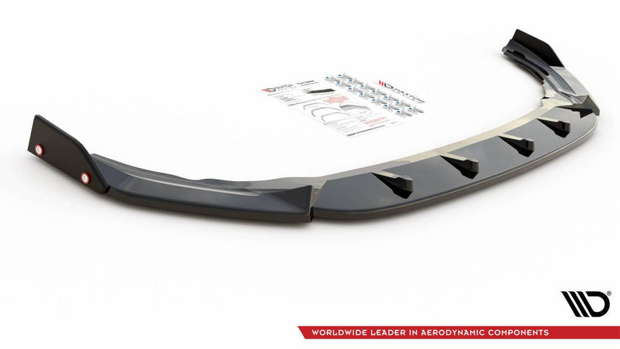 Maxton Design Volkswagen Golf R MK8 Front Splitter + Flaps V.2