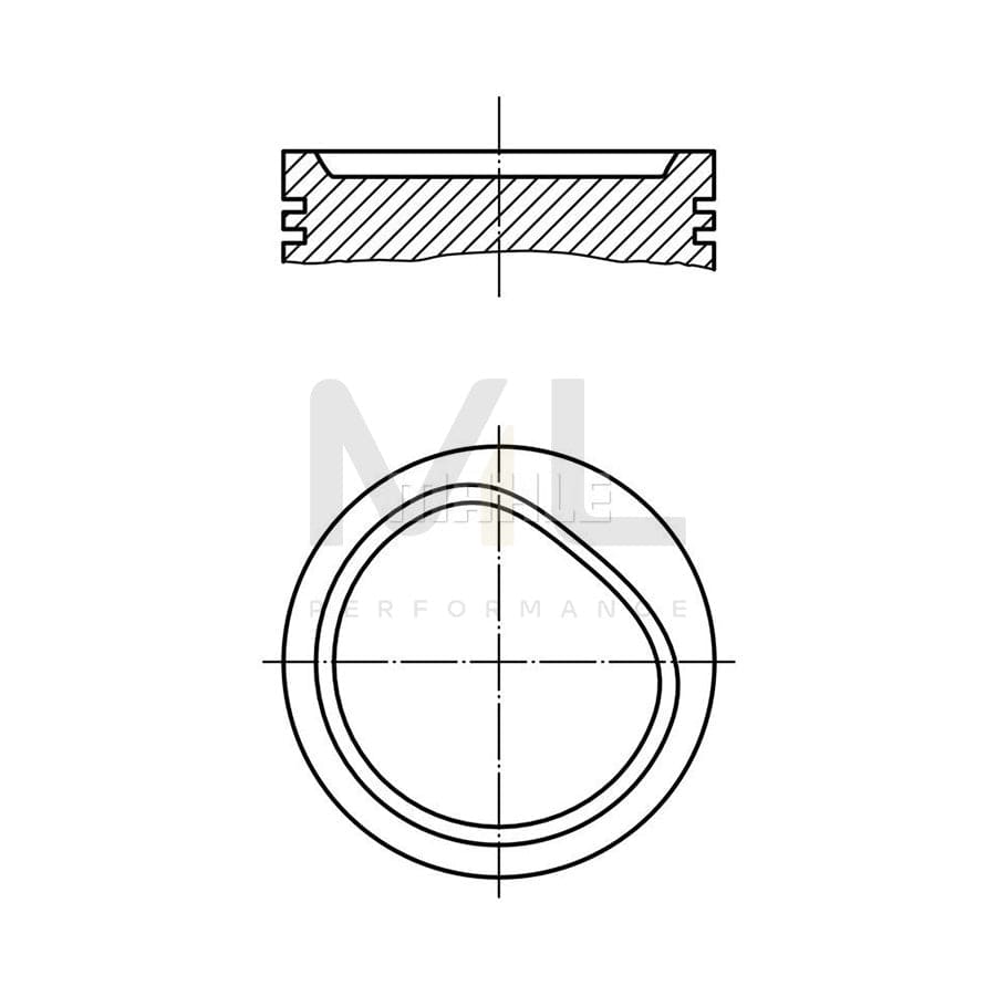 MAHLE ORIGINAL 082 72 02 Piston 84,50 mm, without cooling duct | ML Performance Car Parts