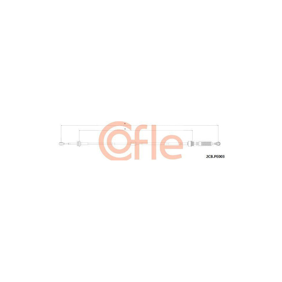 Cofle 2Cb.Pe003 Cable, Manual Transmission For Peugeot 406