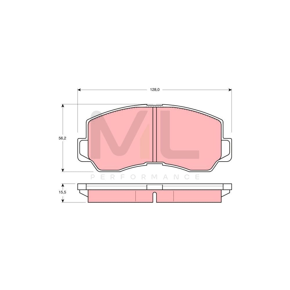 TRW Gdb785 Brake Pad Set Not Prepared For Wear Indicator | ML Performance Car Parts