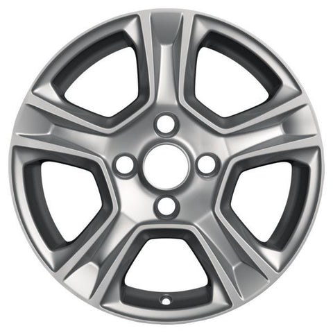 GENUINE FORD 2439890 x4 SET OF 4 TOURNEO COURIER - TRANSIT COURIER ALLOY WHEEL 15" 5-SPOKE DESIGN, SILVER, 2014 - 2018 | ML Performance UK