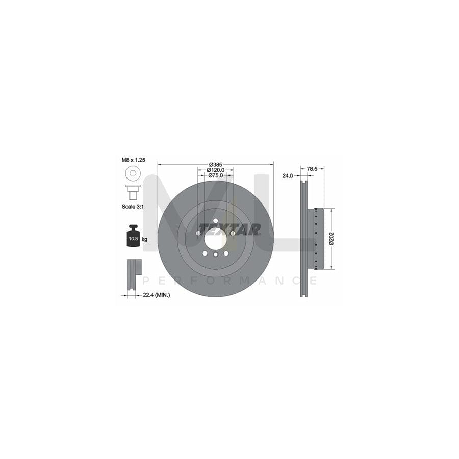 TEXTAR PRO+ 92266625 Brake Disc Internally Vented, Two-piece brake disc, Coated, High-carbon, with bolts/screws, without wheel hub, without wheel studs | ML Performance Car Parts