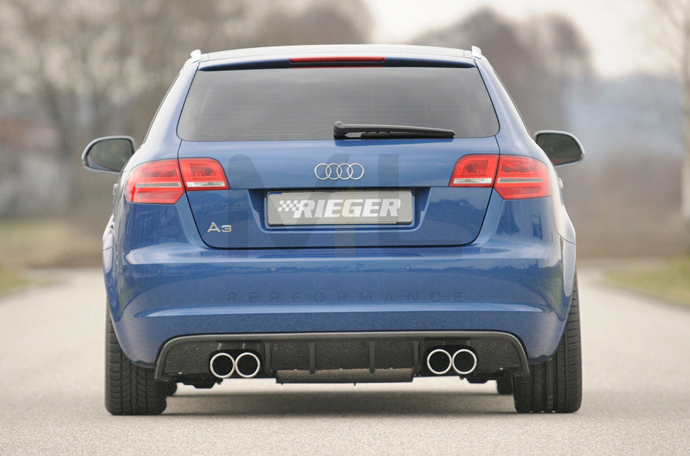 Rieger 00099129 Audi 8P A3 Rear Diffuser 3 | ML Performance UK Car Parts