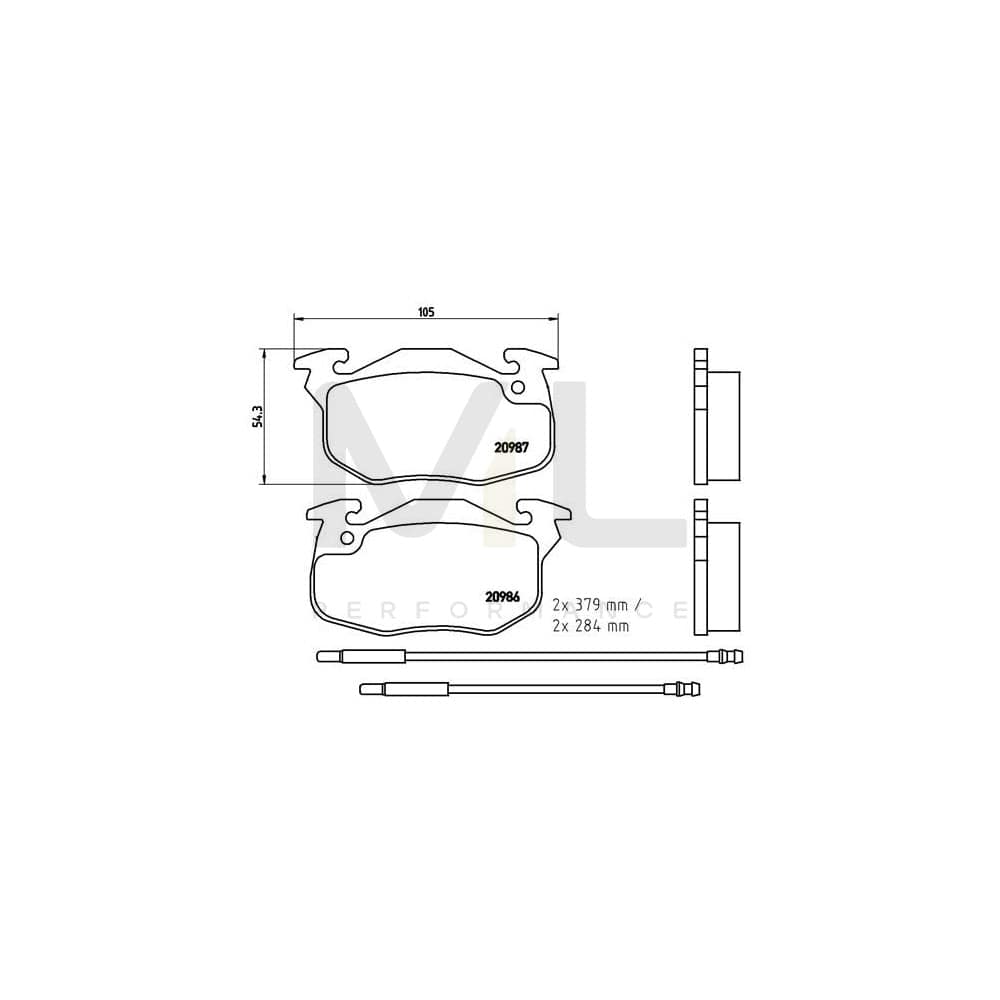 Brembo P 61 099 Brake Pad Set | ML Performance Car Parts