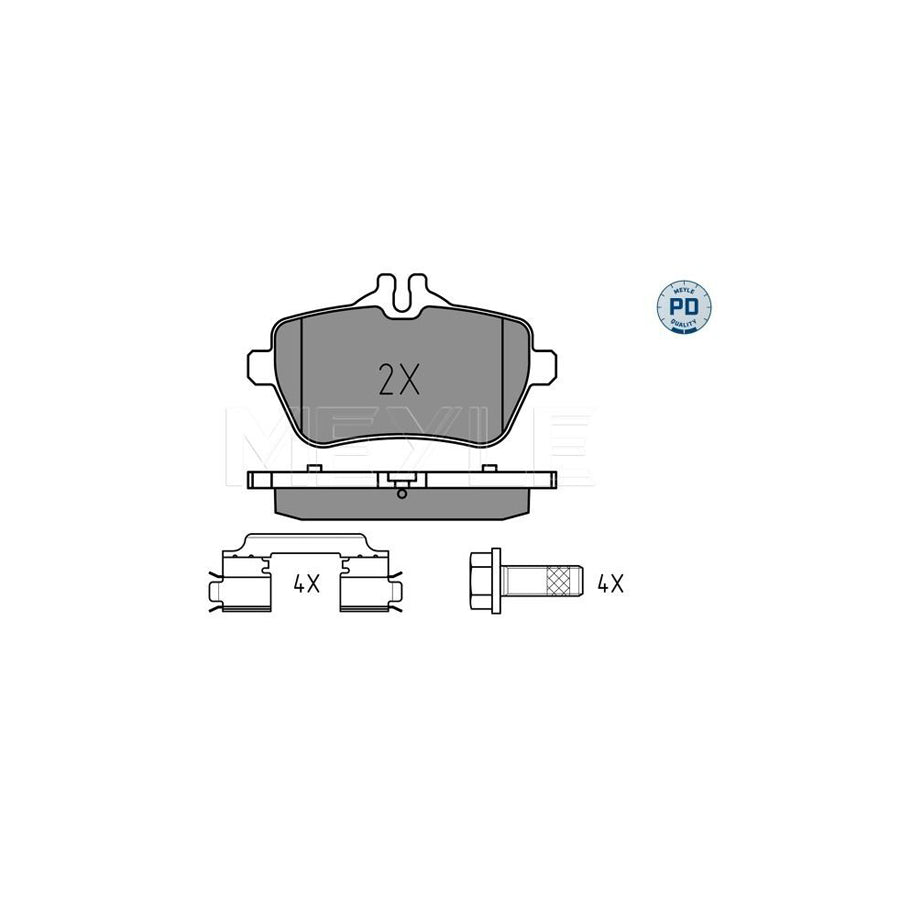 Meyle 025 250 7119/Pd Brake Pad Set