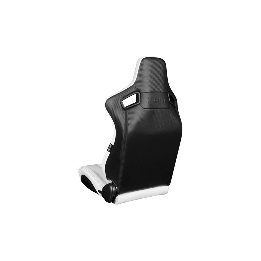 BRAUM Elite-X Series Racing Seats (White Leatherette) – Pair