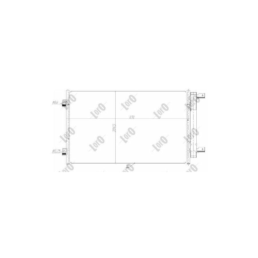 Abakus 0370160056 Air Conditioning Condenser For Opel Astra | ML Performance UK