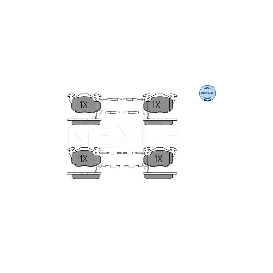 Meyle 025 214 1418/W Brake Pad Set