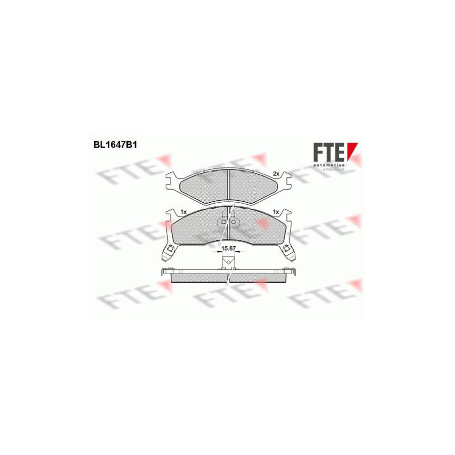 Fte BL1647B1 Brake Pad Set | ML Performance UK Car Parts