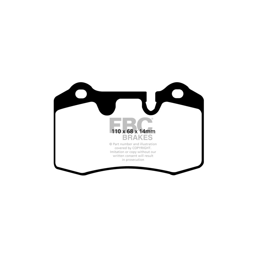 EBC DP41909R Aston Martin Dallara Ferrari Maserati Yellowstuff Front/Rear Brake Pads - Brembo Caliper 2 | ML Performance UK Car Parts