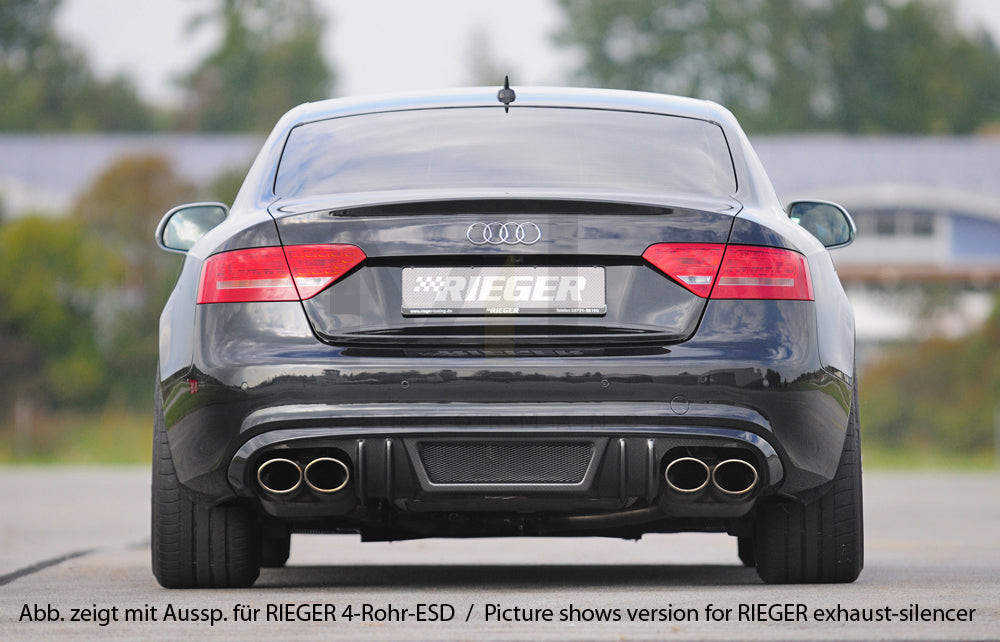 Rieger 00099090 Audi B8 B81 S5 Rear Diffuser 3 | ML Performance UK Car Parts