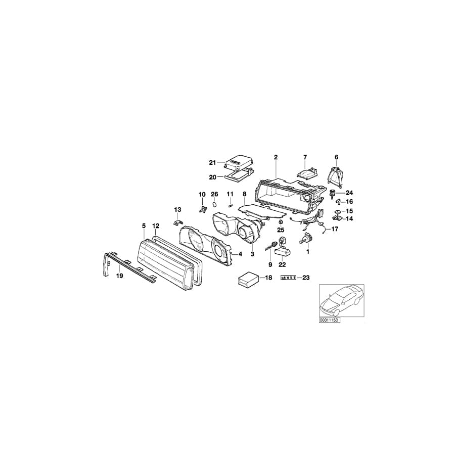 Genuine BMW 63128379644 E38 Supporting Ring F Xenon Light Bulb (Inc. 740iL, 750iLS & 725tds) | ML Performance UK Car Parts