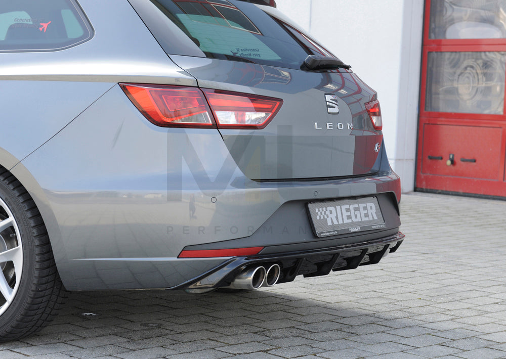 Rieger 00088103 SEAT 5F Leon FR Rear Diffuser 5 | ML Performance UK Car Parts