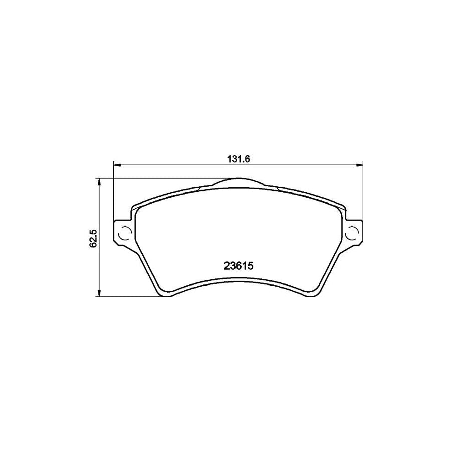 Hella 8DT 355 302-481 Brake Drum For Mazda Mpv II (LW)