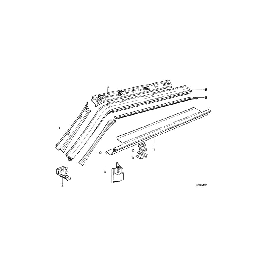 Genuine BMW 41211858689 E23 Bracket Left (Inc. 732i, 728iS & 728) | ML Performance UK Car Parts