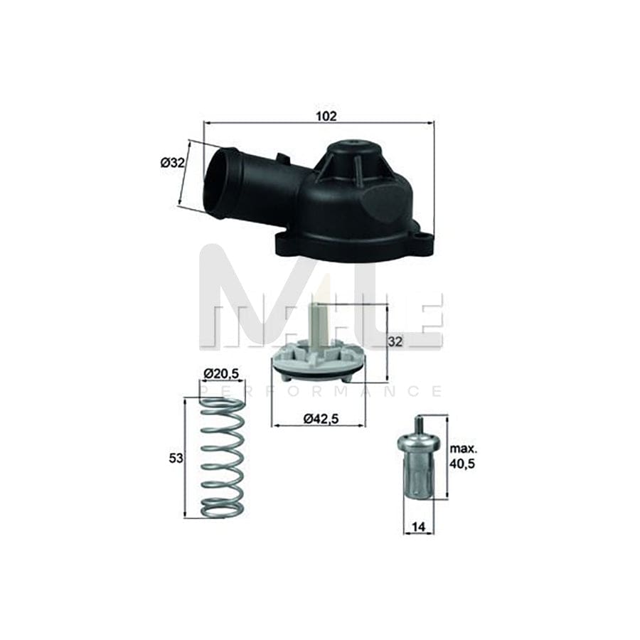 MAHLE ORIGINAL TI 244 83D Engine thermostat Opening Temperature: 83��C, with seal | ML Performance Car Parts