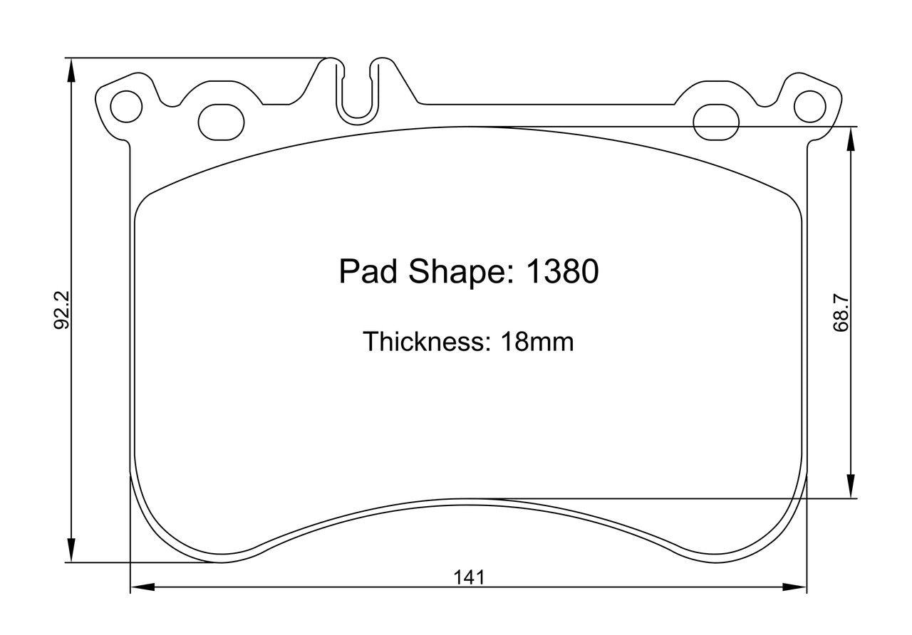 Paragon PBP1380 Brake Pads