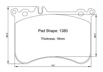 Paragon PBP1380 Brake Pads