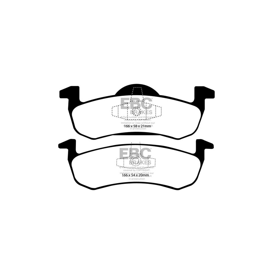 EBC PD13KR191 Ford Lincoln Yellowstuff Rear Brake Pad & GD Disc Kit (Inc. Expedition & Navigator) 2 | ML Performance UK Car Parts