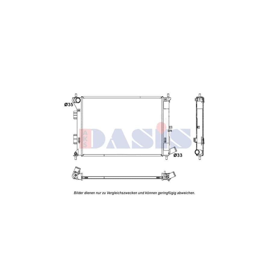 AKS Dasis 560088N Engine Radiator | ML Performance UK