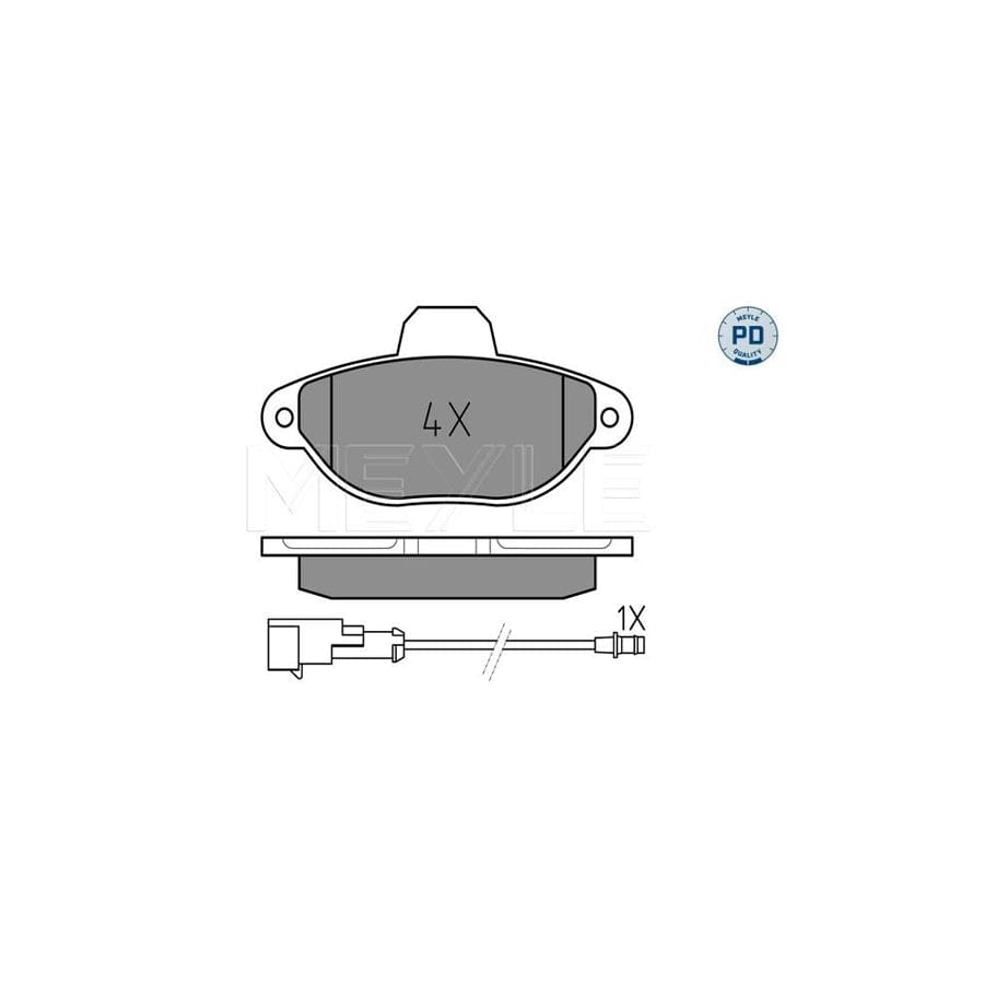 Meyle 025 214 3617/Pd Brake Pad Set