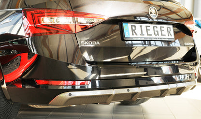 Rieger 00099364 Skoda 3T 3V Superb III Rear Diffuser 5 | ML Performance UK Car Parts