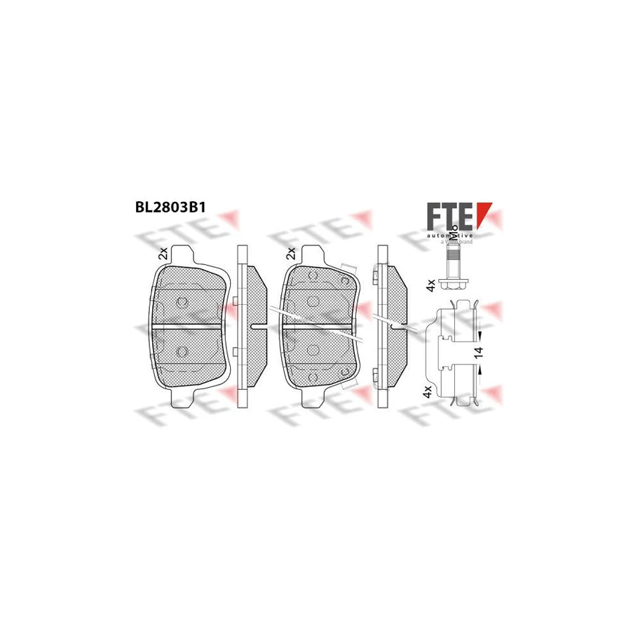 Fte 9011097 Brake Pad Set | ML Performance UK Car Parts