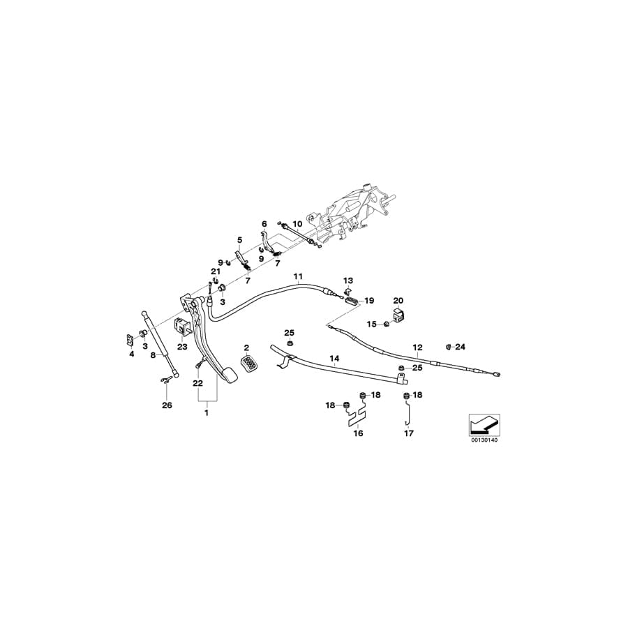 Genuine BMW 35511161500 E38 Connection Piece (Inc. 735iL, 750iLP & L7) | ML Performance UK Car Parts