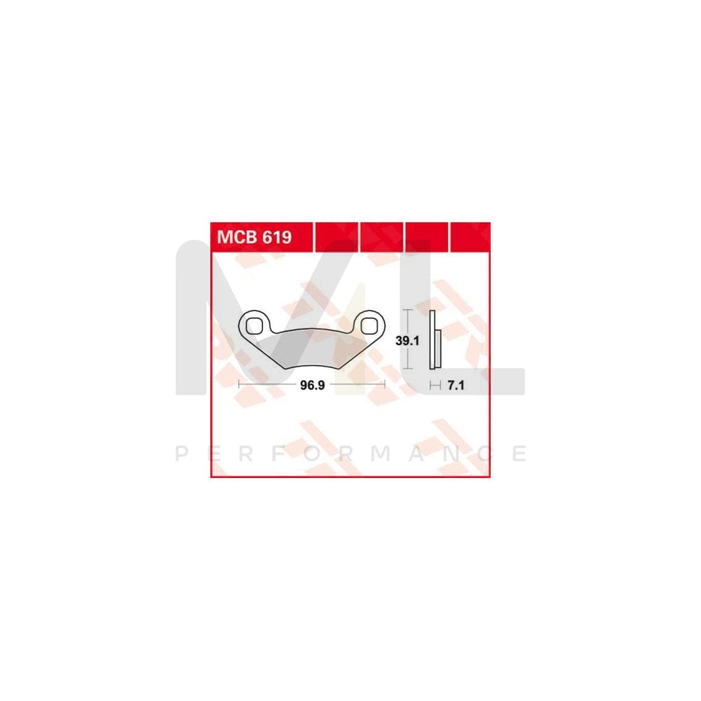 TRW Organic Allround Mcb619 Brake Pad Set | ML Performance Car Parts