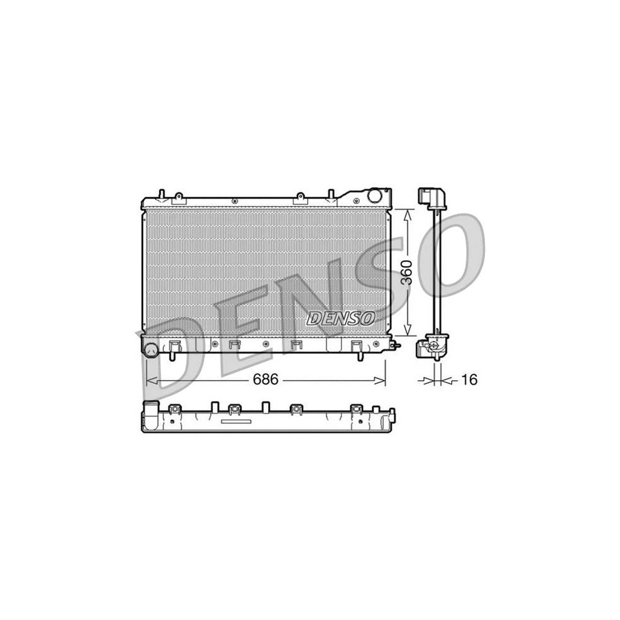 Denso DRM36004 Drm36004 Engine Radiator For Subaru Forester Ii (Sg) | ML Performance UK