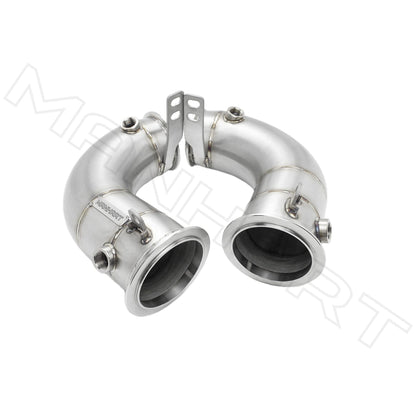 MANHART MH5F9511202 DOWNPIPES RACE FOR BMW F95 / F96 X5M / X6M (COMPETITION) CAT-REPLACEMENT (PART 1 OF 2)