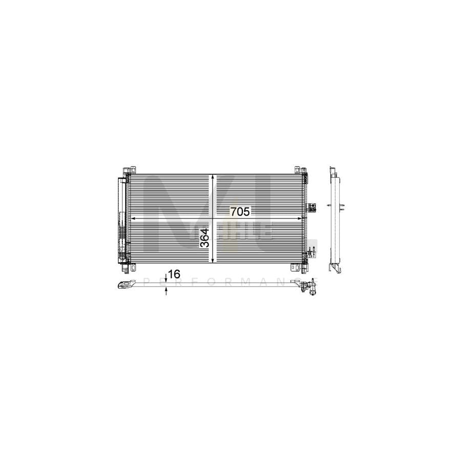 MAHLE ORIGINAL AC 597 000P Air conditioning condenser with dryer | ML Performance Car Parts