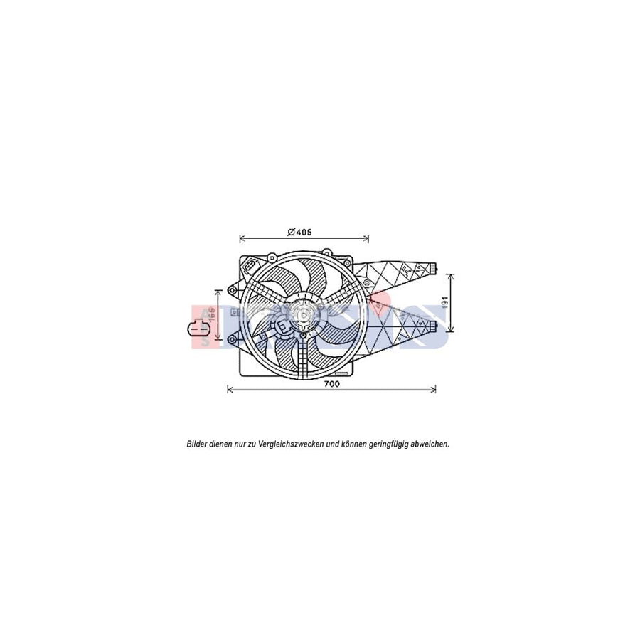 AKS Dasis 088105N Fan, Radiator | ML Performance UK