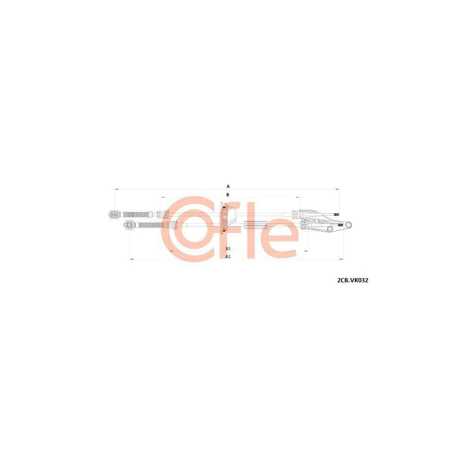 Cofle 92.2Cb.Vk032 Cable, Manual Transmission For VW Crafter