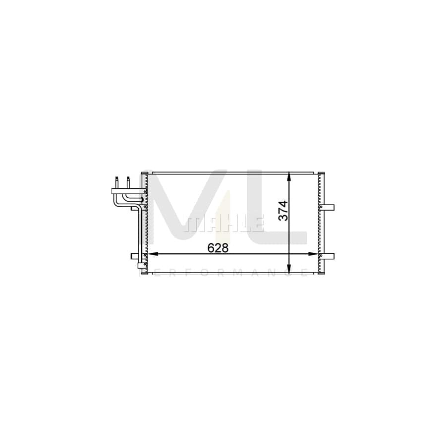 MAHLE ORIGINAL AC 374 000P Air conditioning condenser without dryer | ML Performance Car Parts